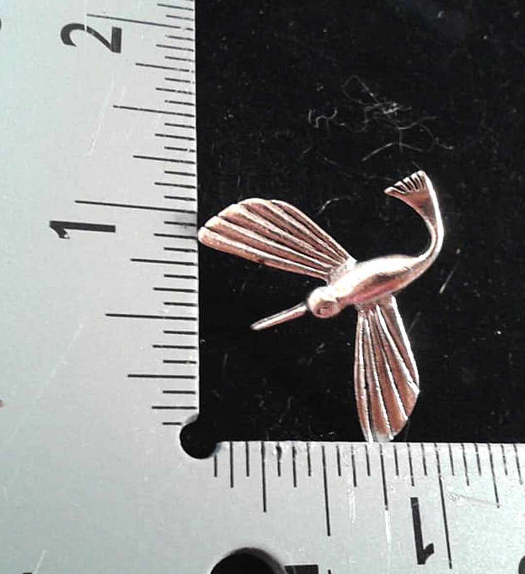 2 Swooping HUMMINGBIRD TACK Pin.antique Silver Finish. Pack of 2. - Etsy