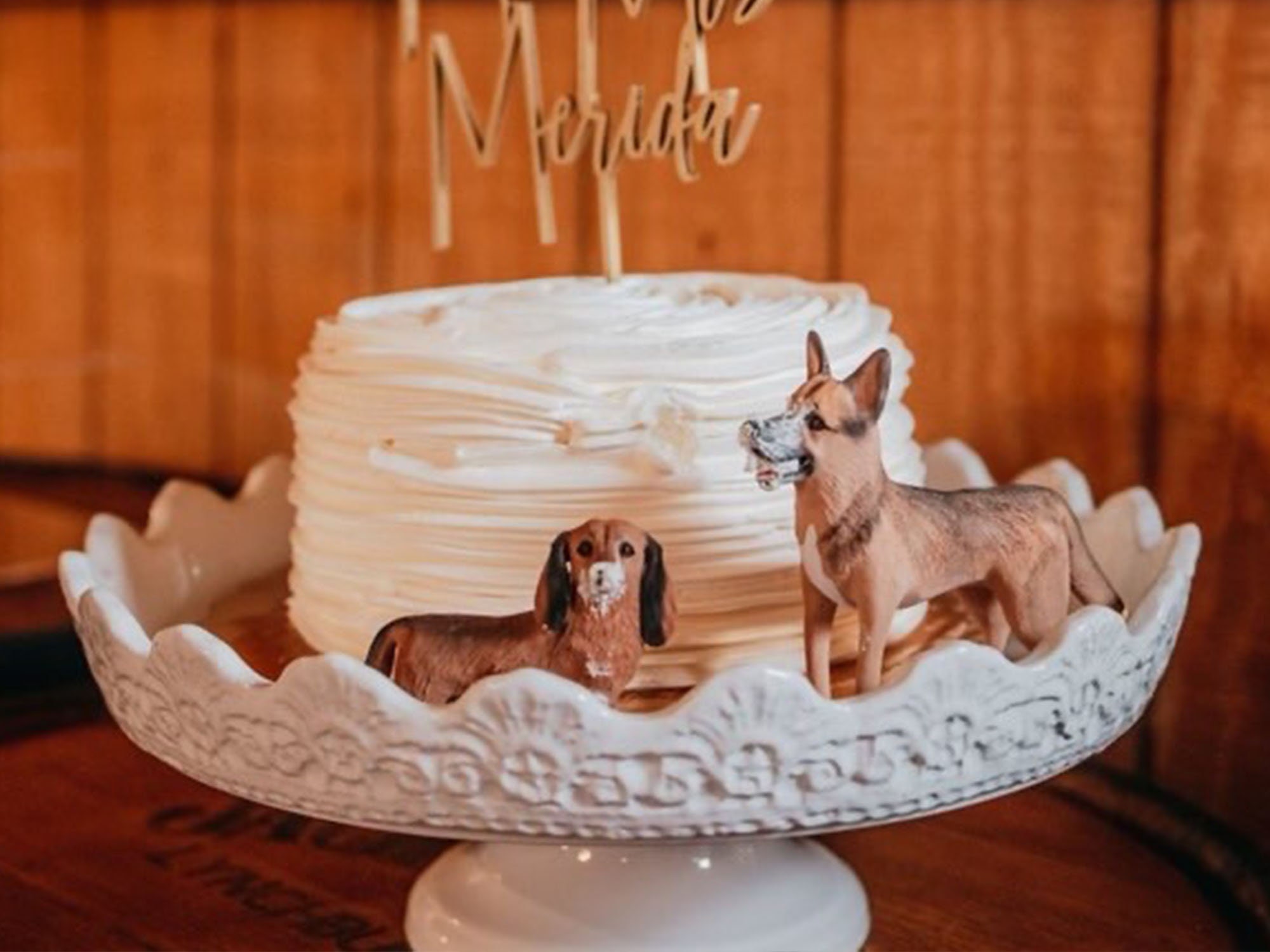 Dog figurines for cakes hotsell