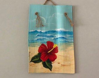 Hibiscus on the beach