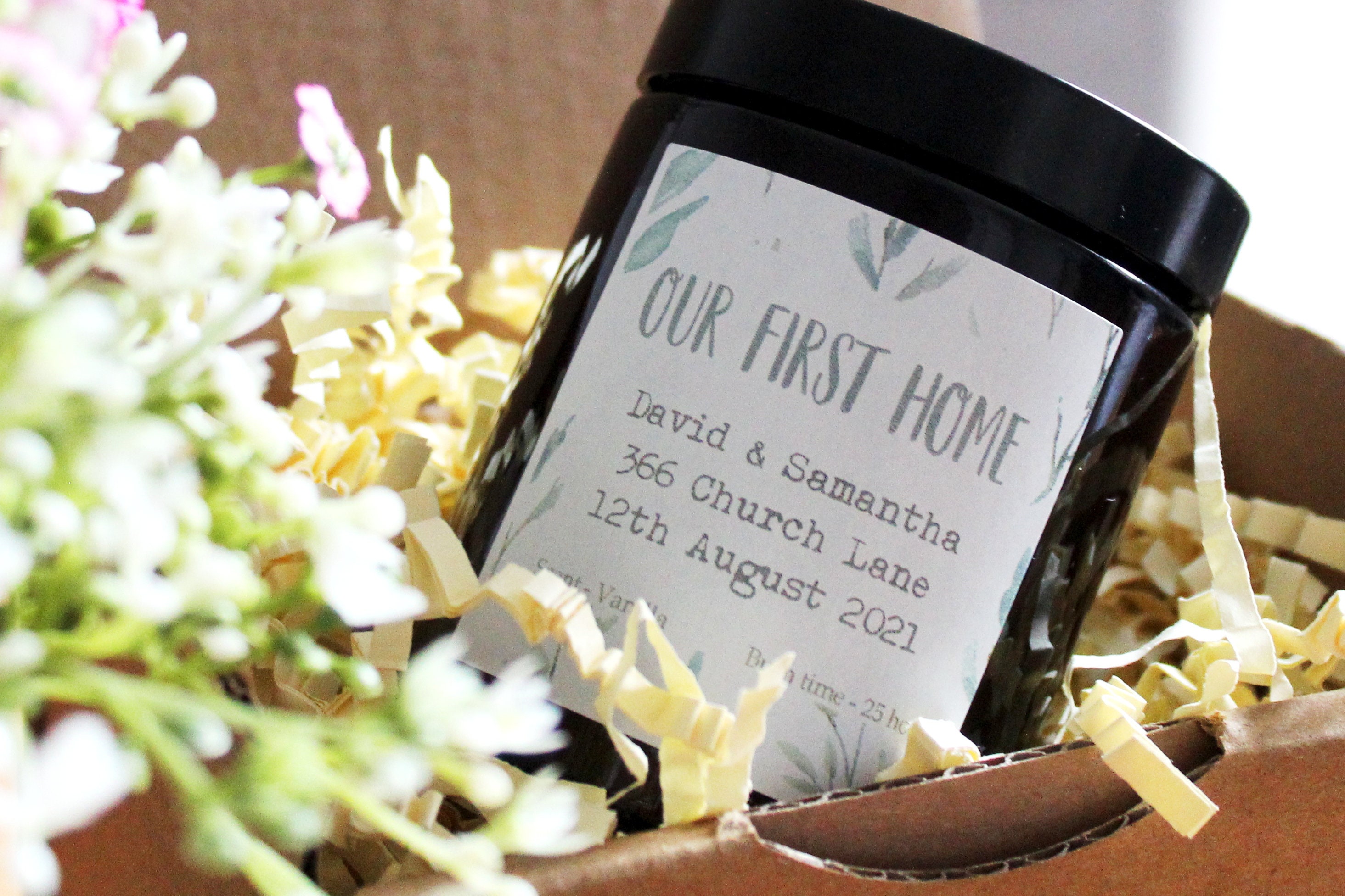 Personalised New Home Gift Candle Housewarming Gift First Etsy