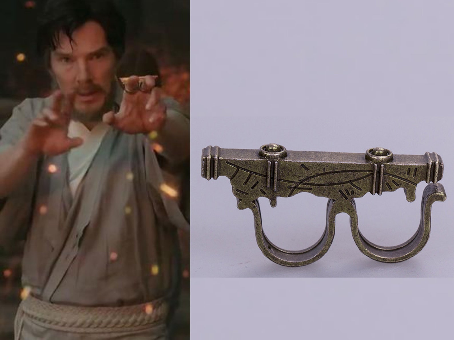 Alloy metal Strange Ring Dr. Strange Sling Ring Made from the Etsy