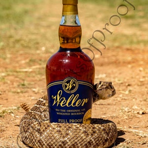 Weller Full Proof Bourbon Wall Photo Print, Kentucky Whiskey Canvas Photo, Kentucky Bourbon Wall Art, Bourbon Whiskey Bar Decor, Man Cave