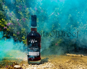 Westward Whiskey Wall Photo Print, Westward Community Wolfpack Whiskey Canvas Photo, Bourbon Wall Art, Man Cave Bourbon Whiskey Bar Decor