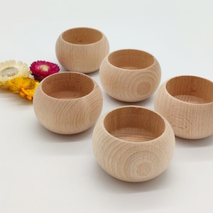 Wooden Tealight Holders | Round Beech Wood Candle Holders | Unfinished Wooden Candlesticks | Natural Table Decor | Wedding | Housewarming