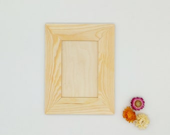 6"x4" Wooden Picture Frame | Small Picture Frame | Wall Photo Frame | Wooden Frame for Decoupage | Unfinished Rectangular Frame | Home Decor