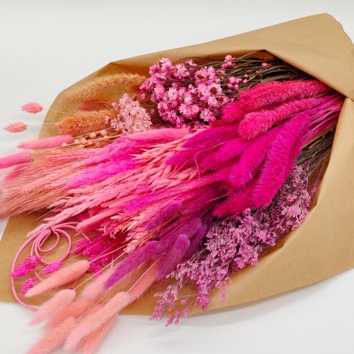 Create Your Own Colorful Phalaris Bouquet DIY Dried Flower Etsy