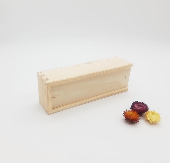 木製ペンケース　筆箱　黒柿　蓋付き　手作り 黒柿製ペンケース蓋付き手作り