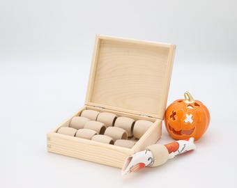 Wooden Napkin Ring Set of 12 with Box | Party Decoration | Natural Wood Napkin Ring Holder | Eco-Friendly Table Decor | Welcome Home Gift