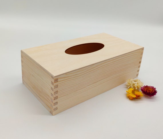 Tissue on sale wood box