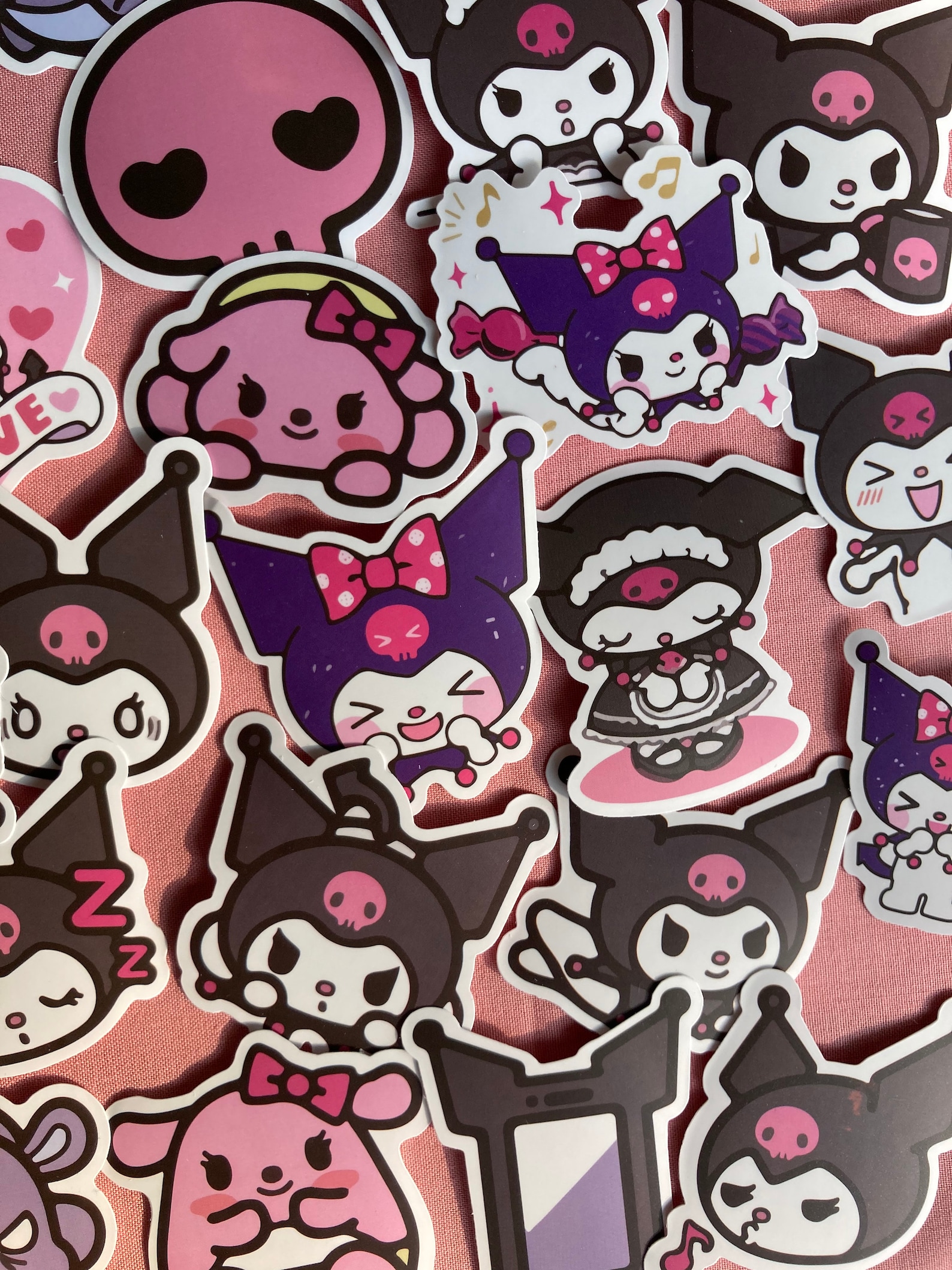 Kuromi Sticker Pack5 Count Etsy