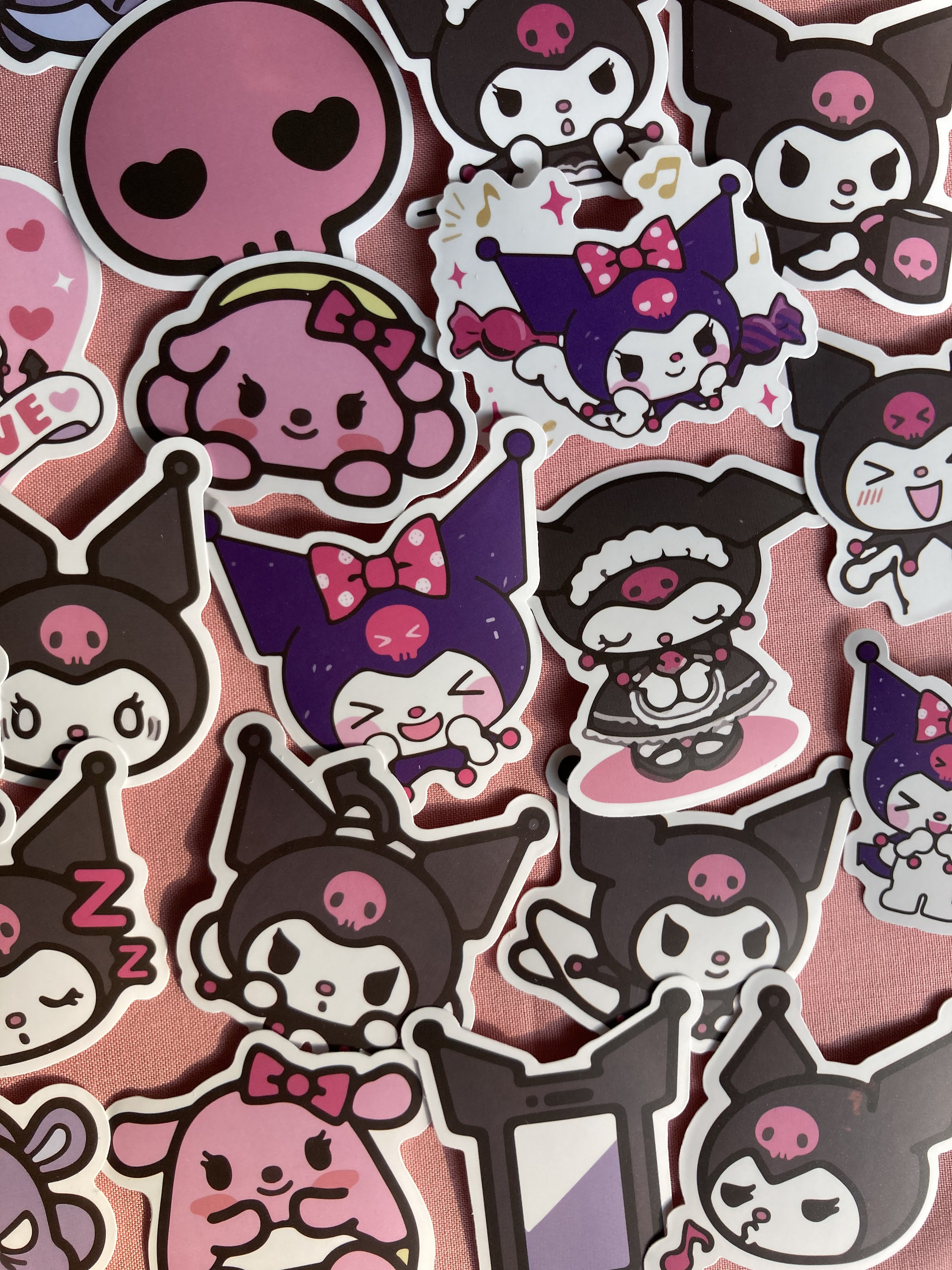 Kuromi Sticker Pack5 Count Etsy