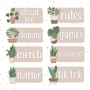 Planty Twitch Panels