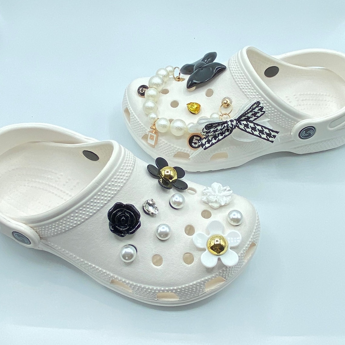 Croc Charms 12pcs Luxury Pearl Flower Daisy Set. Charms for Etsy