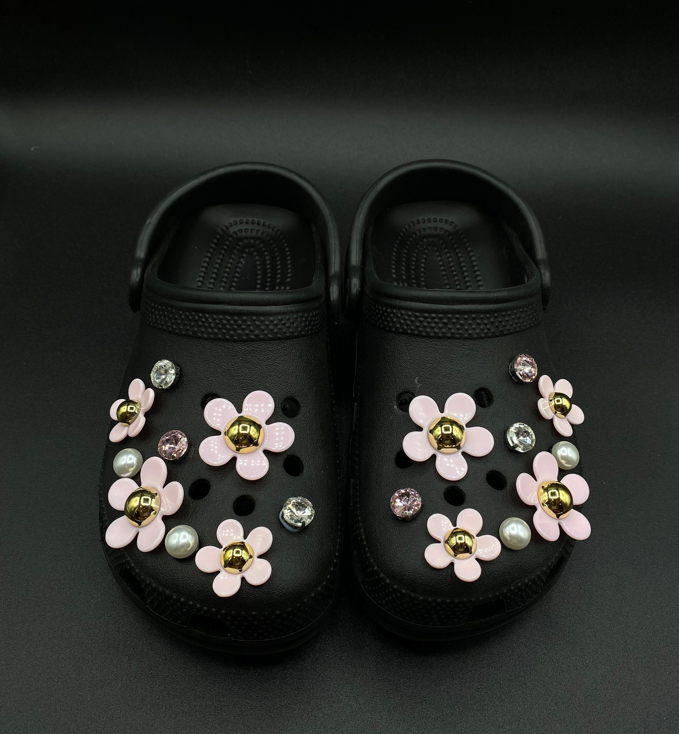 Croc Charms 18 pcs Elegance Pink Daisy Flowers with Luxury Etsy