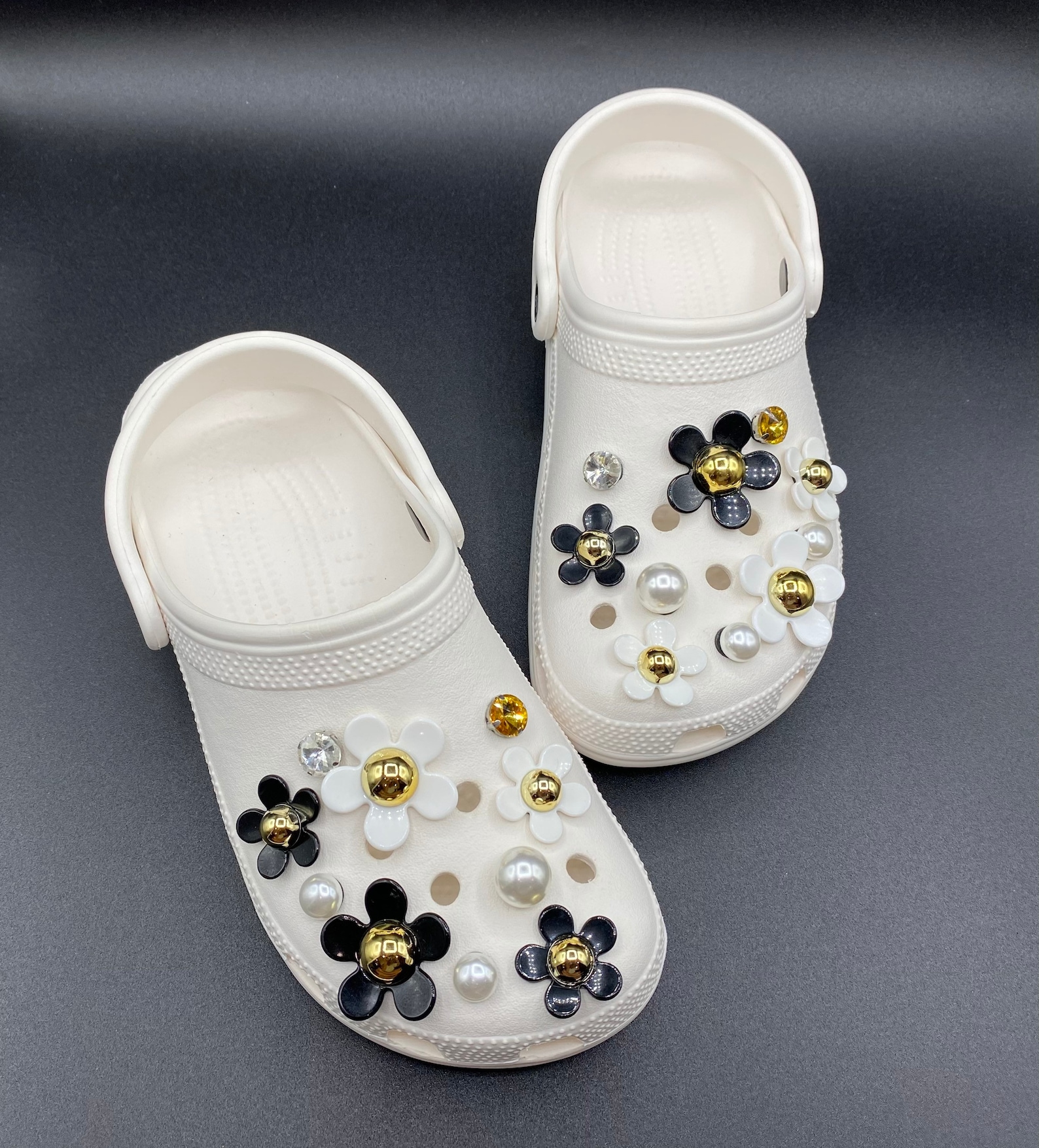 Croc Charms 20 pcs Elegance Daisy Flower & Luxury Diamond Etsy