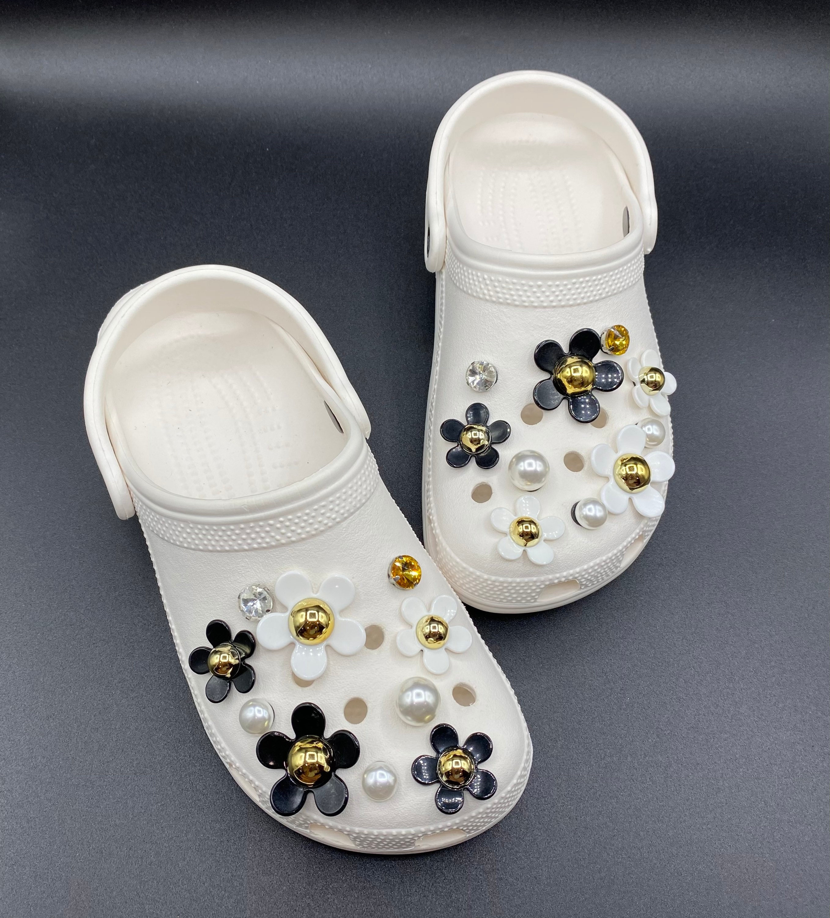 Croc Charms 20 pcs Elegance Daisy Flower & Luxury Diamond Etsy