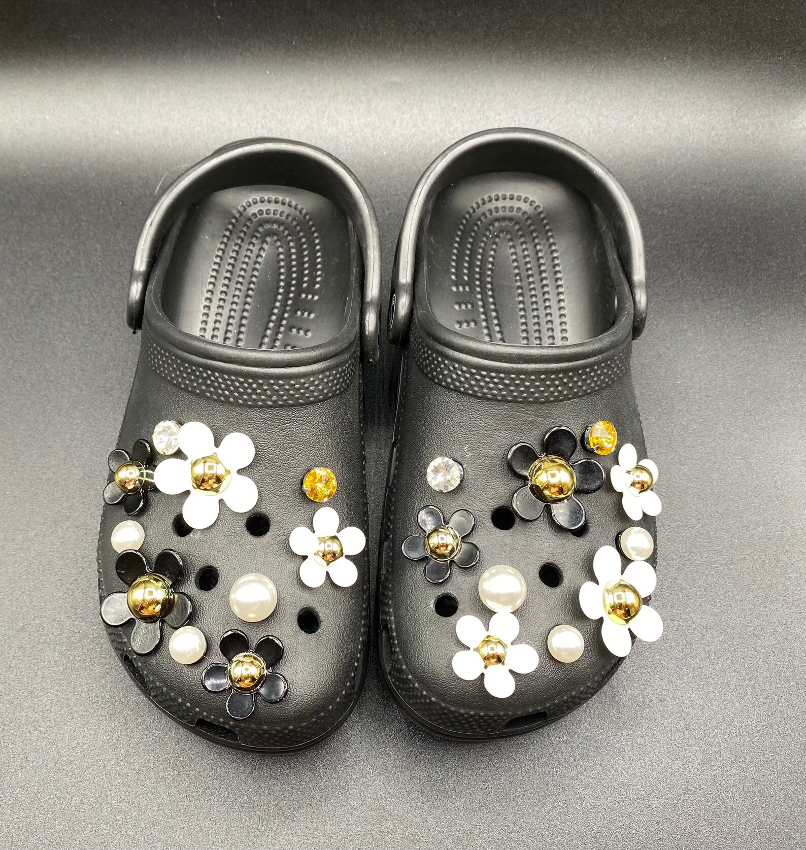 Croc Charms 20 pcs Elegance Daisy Flower & Luxury Diamond Etsy