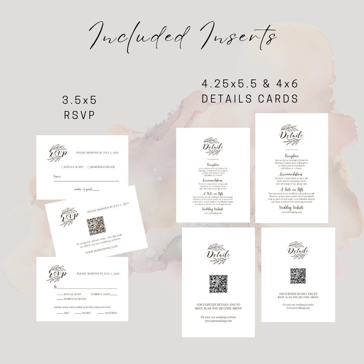 Wedding Invite, Customizable, Printable Invitation Template, Wedding ...