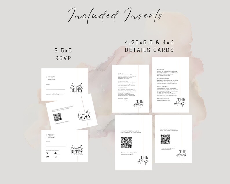 Wedding Invite, Customizable, Printable Invitation Template, Wedding ...