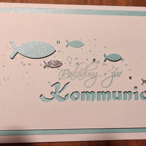 Carte d'invitation Communion / Confirmation