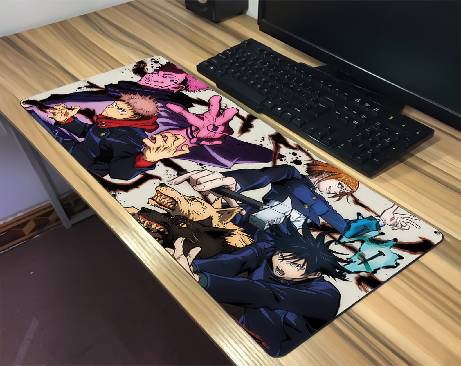 Jujutsu Kaisen Mouse Pad PC Gaming Desk Mat Anime Mouse Etsy