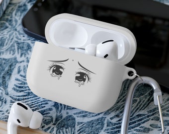 Niedliche Anime Augen - AirPods und AirPods Pro Case Cover - Niedliche Lustige Geschenkidee für Sie / Kawaii Geschenk