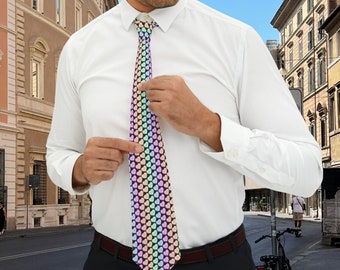 Candy Hearts - Necktie - Cute Valentines Day Gift Idea for Him / Boyfriend Husband Dad Son