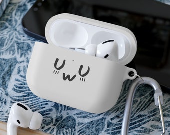 Uwu - AirPods und AirPods Pro Case Cover - Niedliche Lustige Geschenkidee für Sie / Anime / Gamer / Kawaii