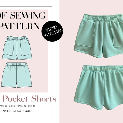 Shorts Sewing Pattern PDF Easy Sewing Pattern for Women's - Etsy