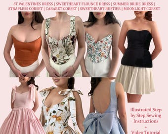 The ULTIMATE Bundle, 7 patterns in 1, Ladies Downloadable Printable PDF Sewing Pattern Size XS-5XL