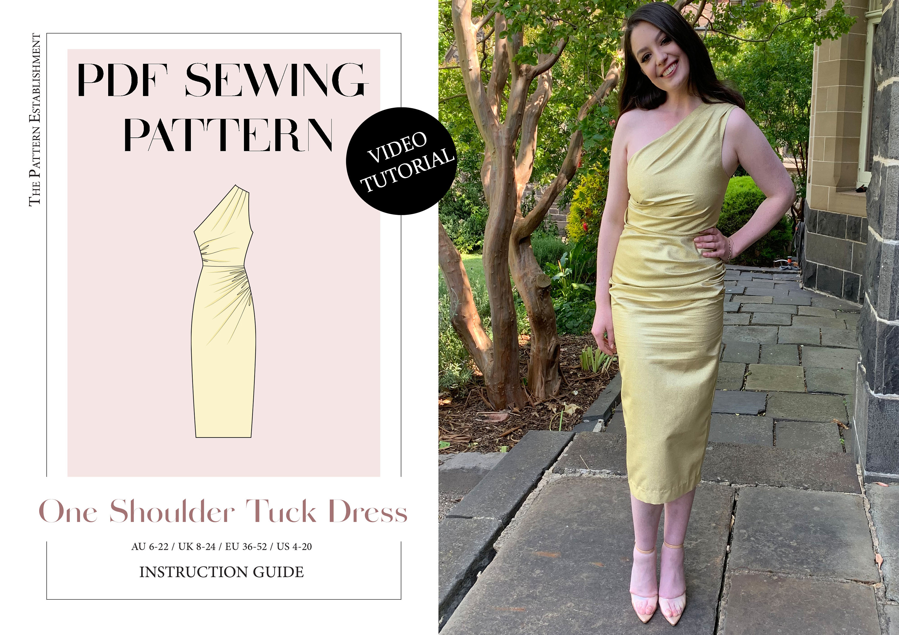 One Shoulder Dress Pattern