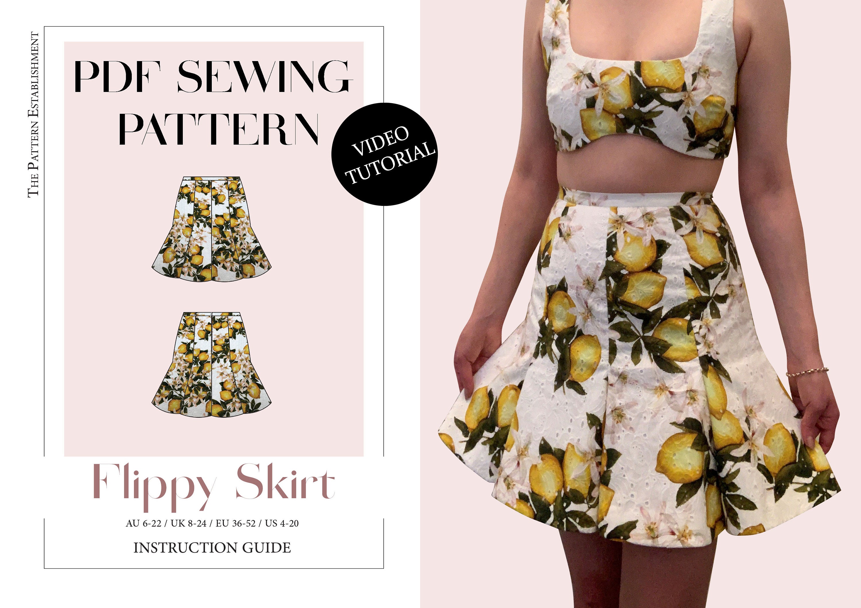Flower skirt top quilt pattern