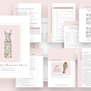 The Stolen Moments Dress, Ladies Downloadable Printable PDF Sewing Pattern Size XS-5XL image 3