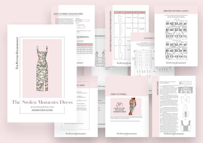 The Stolen Moments Dress, Ladies Downloadable Printable PDF Sewing Pattern Size XS-5XL image 3