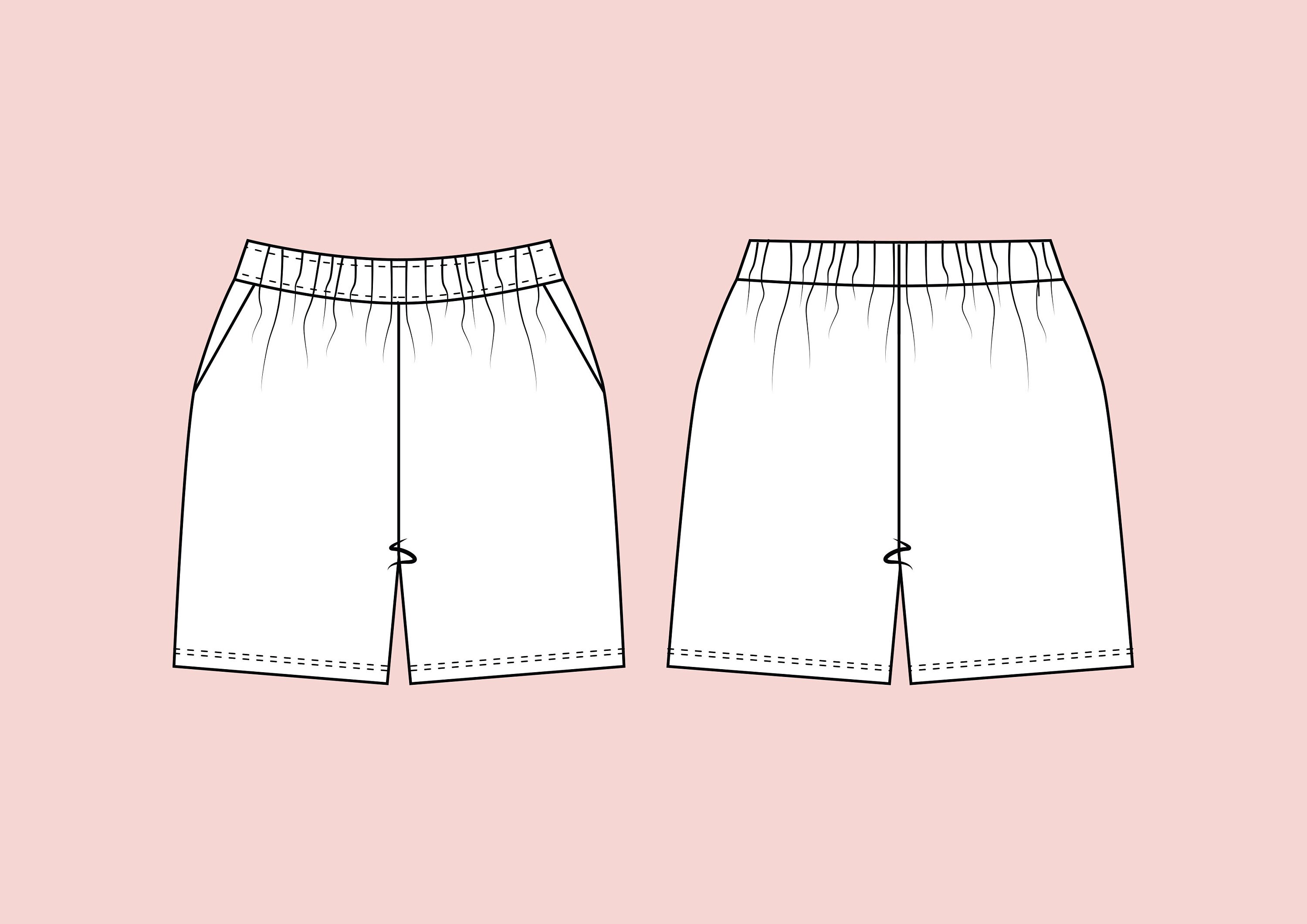 Easy Women's Sweat Shorts and Track Pants Sewing Pattern Etsy