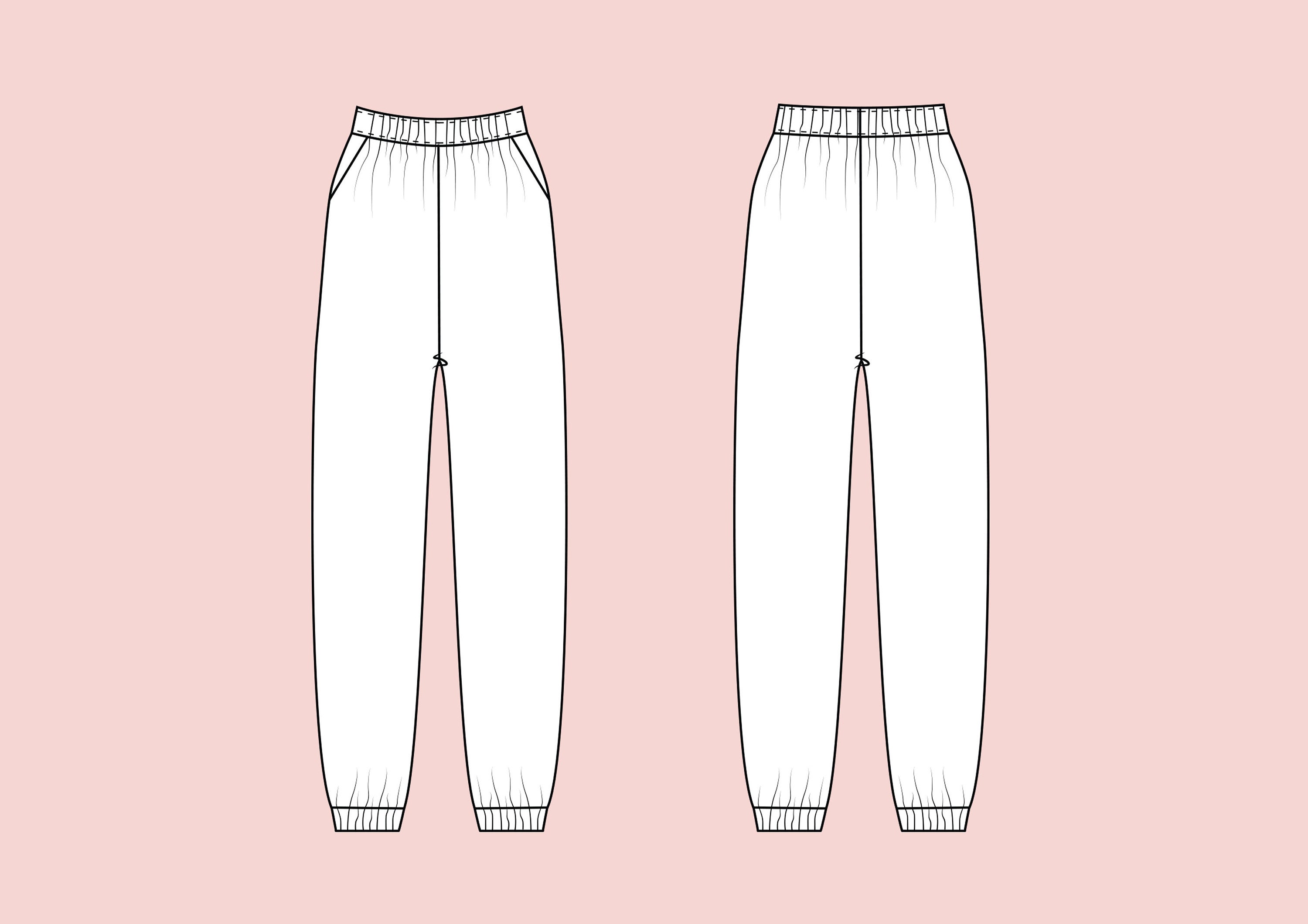 Easy Women's Sweat Shorts and Track Pants Sewing Pattern Etsy