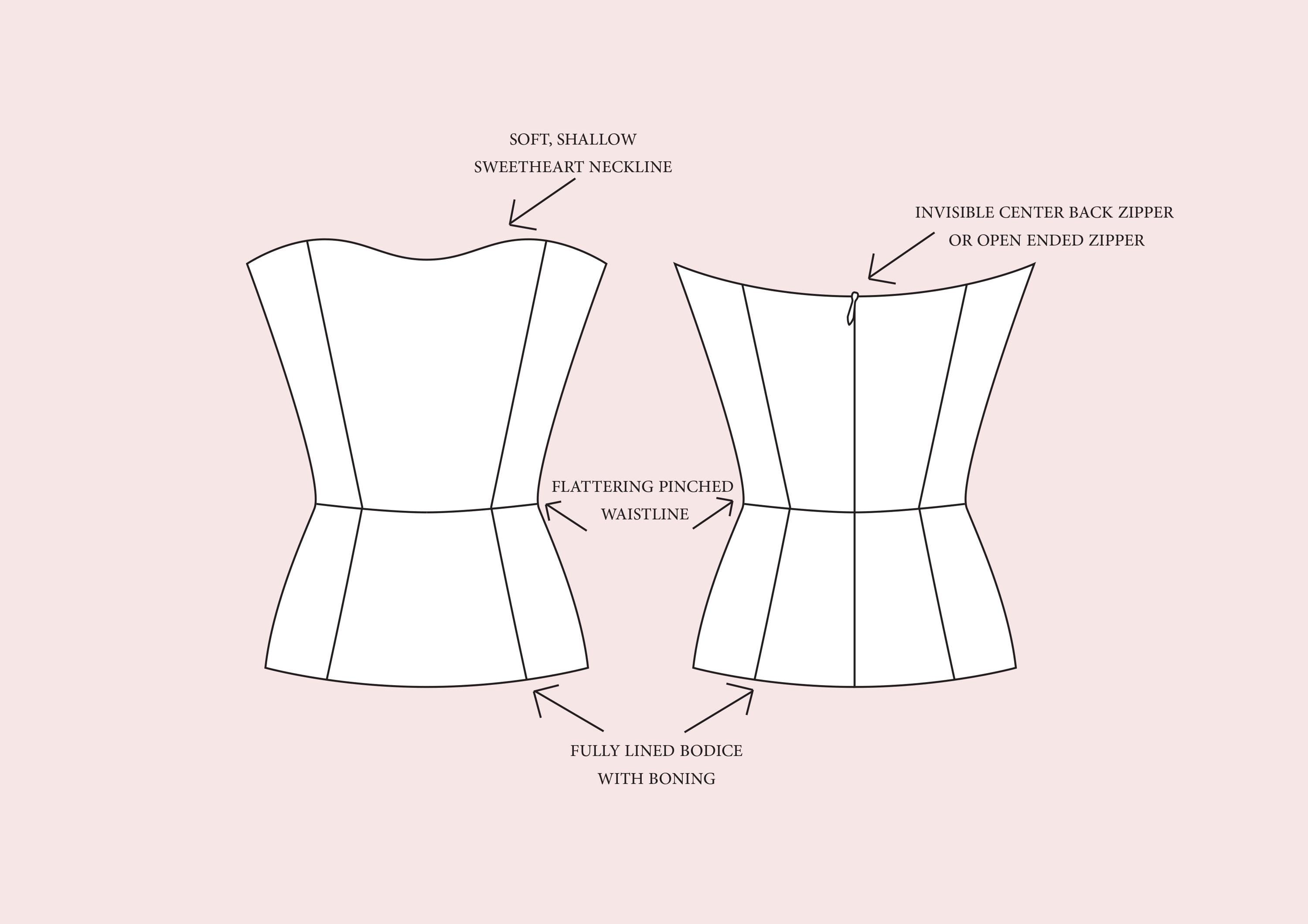 The Corset BUNDLE. Strapless Corset Bustier, Ladies Downloadable ...