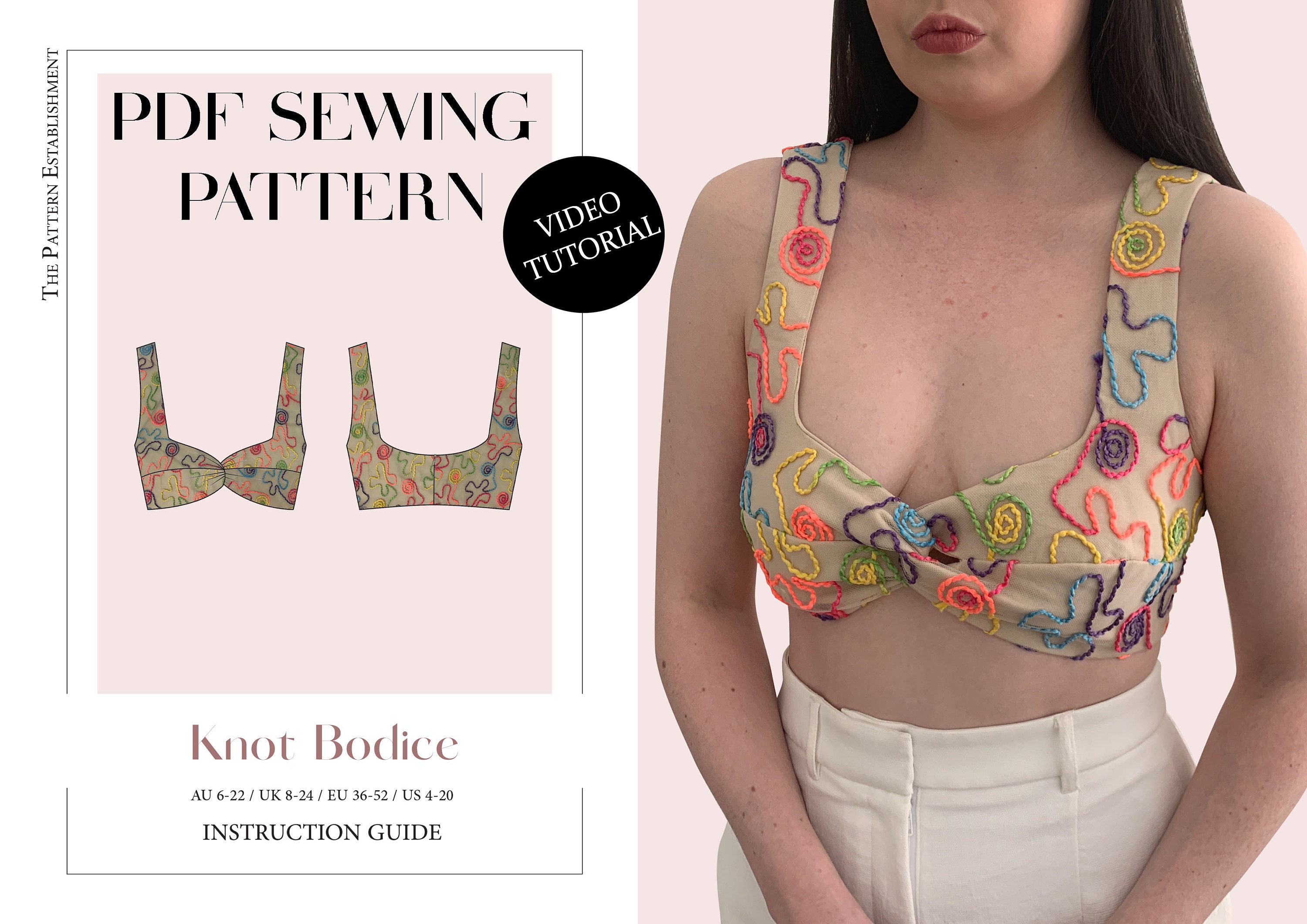 sweet knot bustier top