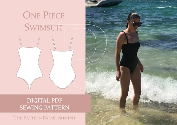 Simple one piece swimsuit sales