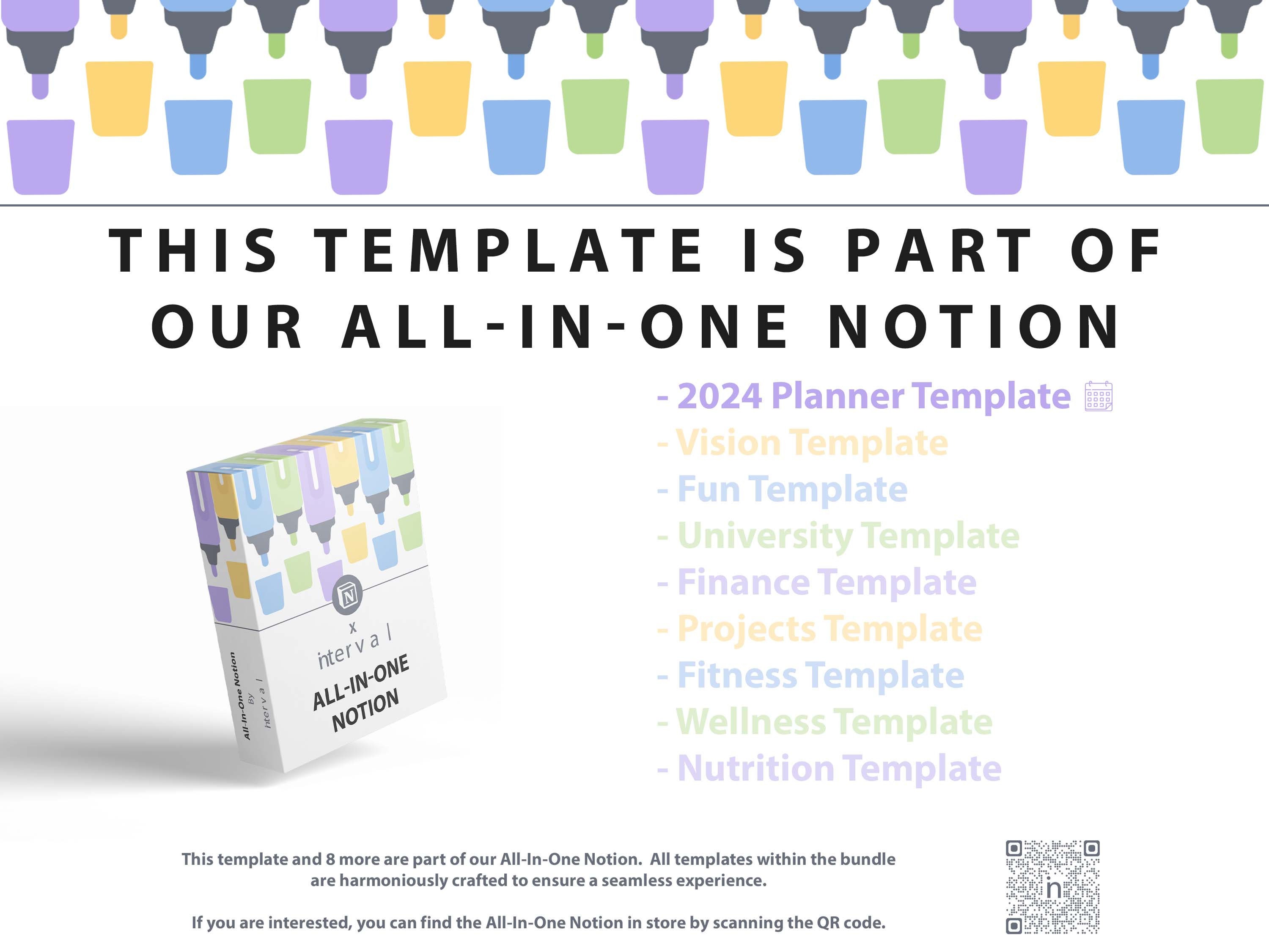Colorful Plan Notion Template for 2024 Ultimate Planner - Etsy