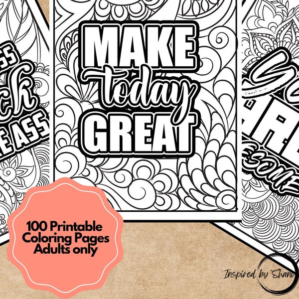 Free Coloring Pages for Adults - Etsy