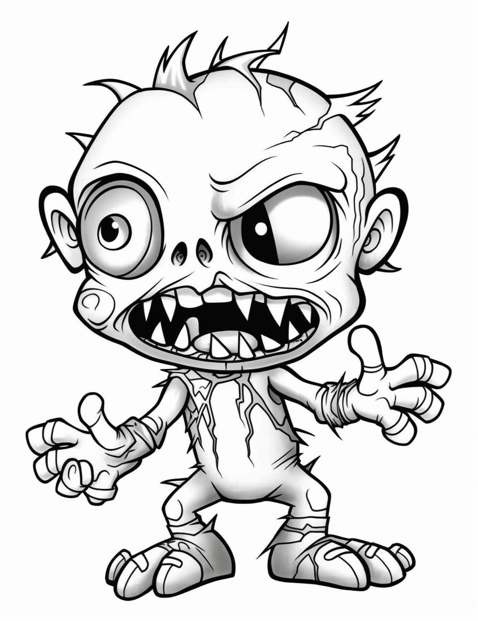 50 Creepy Babies and Other Creatures Printable Coloring Pages for ...