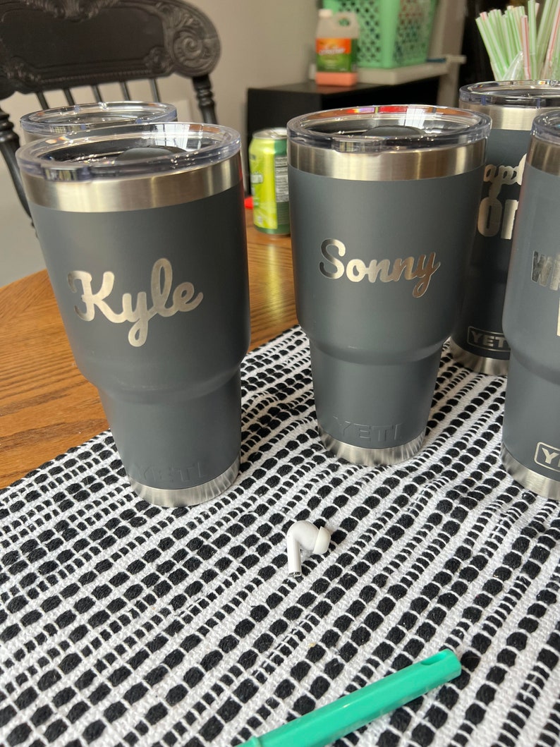 Engraved Yeti Gift. Custom Yeti Rambler Cup. Personalized Gift for Him