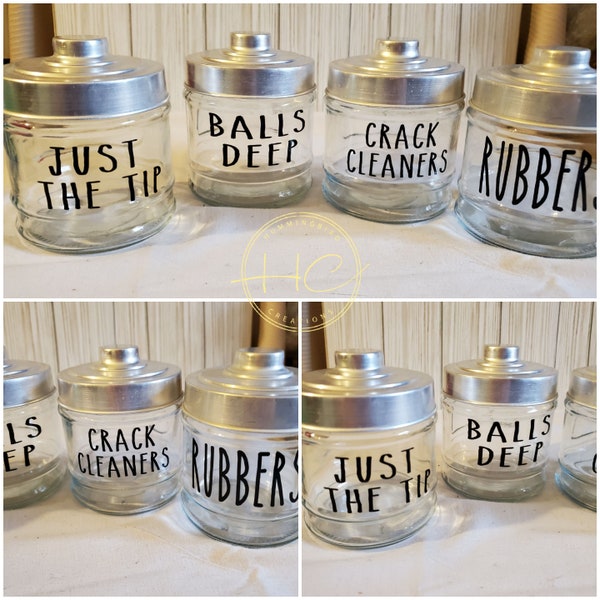 Funny Bathroom Jars Etsy