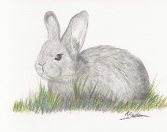 Bonnie het konijntje 7 x 5 print