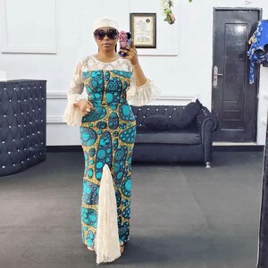African mermaid dress, Ankara gown, African gown, African prom dress, African print dress