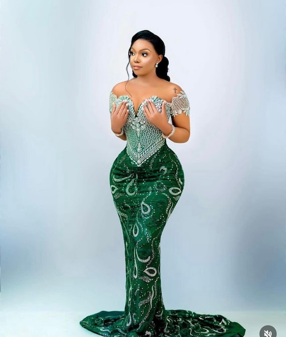 slim fit dress slacks Zapaka Women Prom Dress A-Line V Neck Floor-Length Beaded Tulle Light Green Evening Dress with Slit, Light Green / US2 main image 0