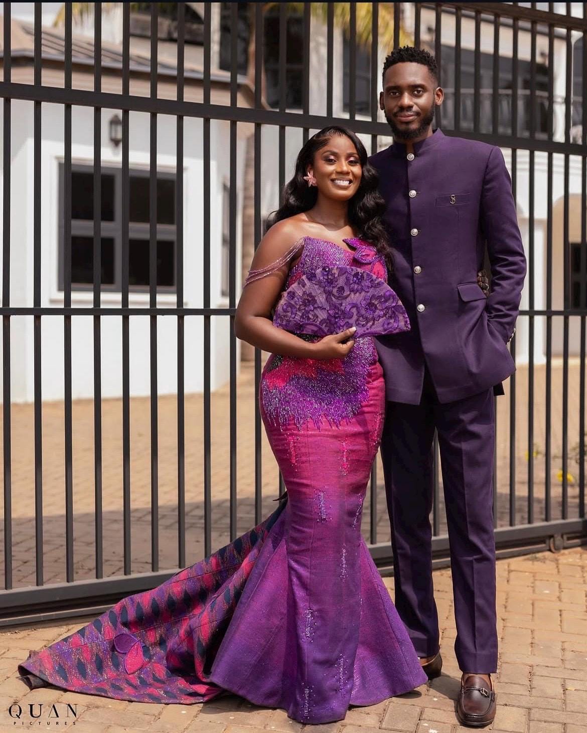 Africa Couple Outfit for Wedding, Wedding Engagement Party Church Outdoor Event Summer Ready