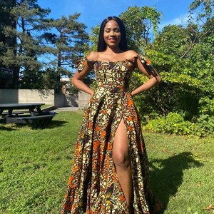 African mermaid dress, Ankara gown, African gown, African prom dress, African print dress