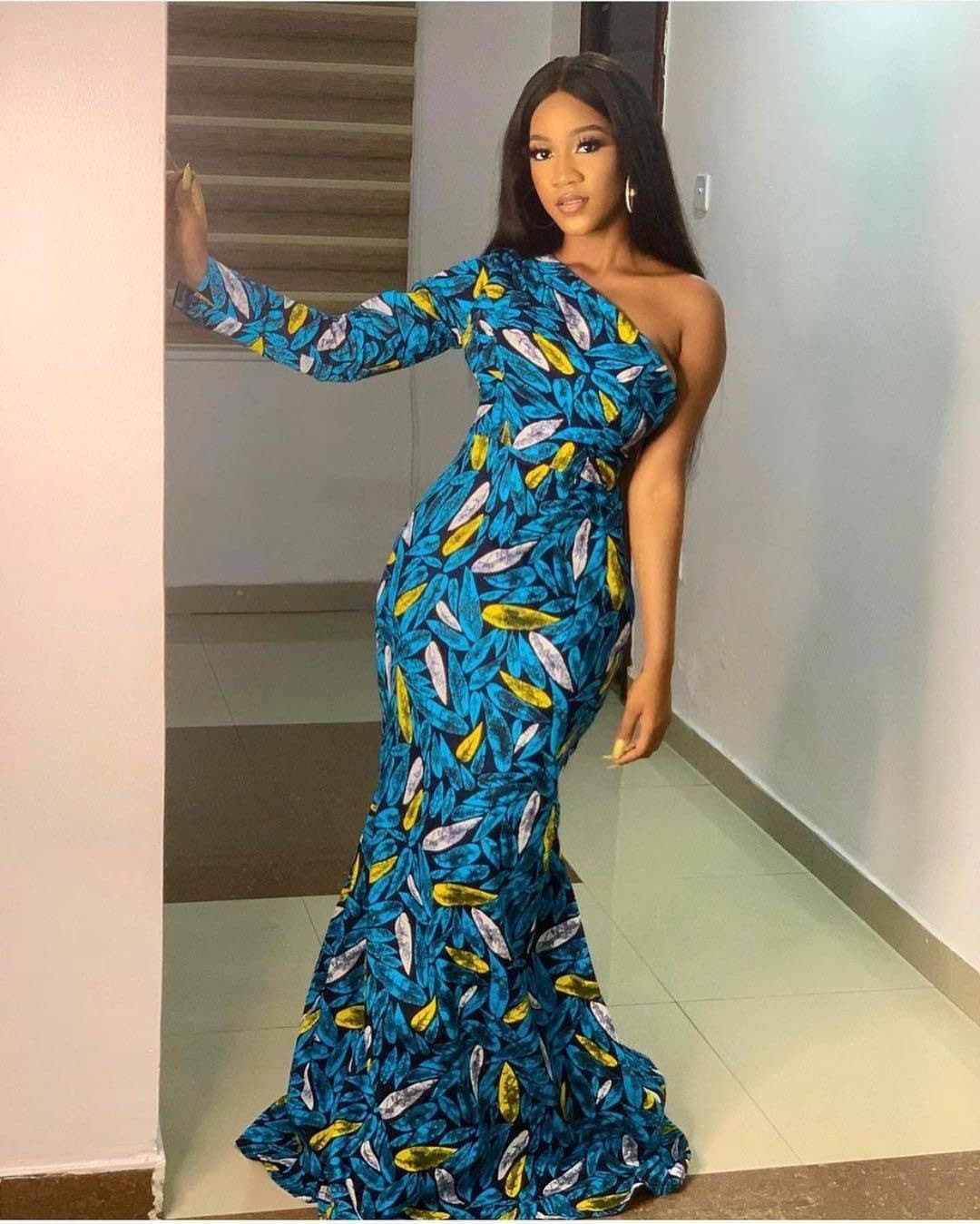 African Mermaid Dress, Ankara Gown, African Maxi Mermaid Gown